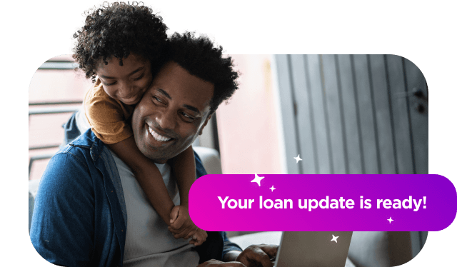 A happy first time home buyer with their son.